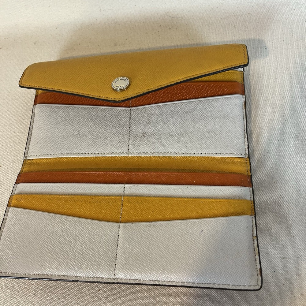 Michael Kors Yellow, Orange and White Classic Double Wallet - Picture 5 of 6